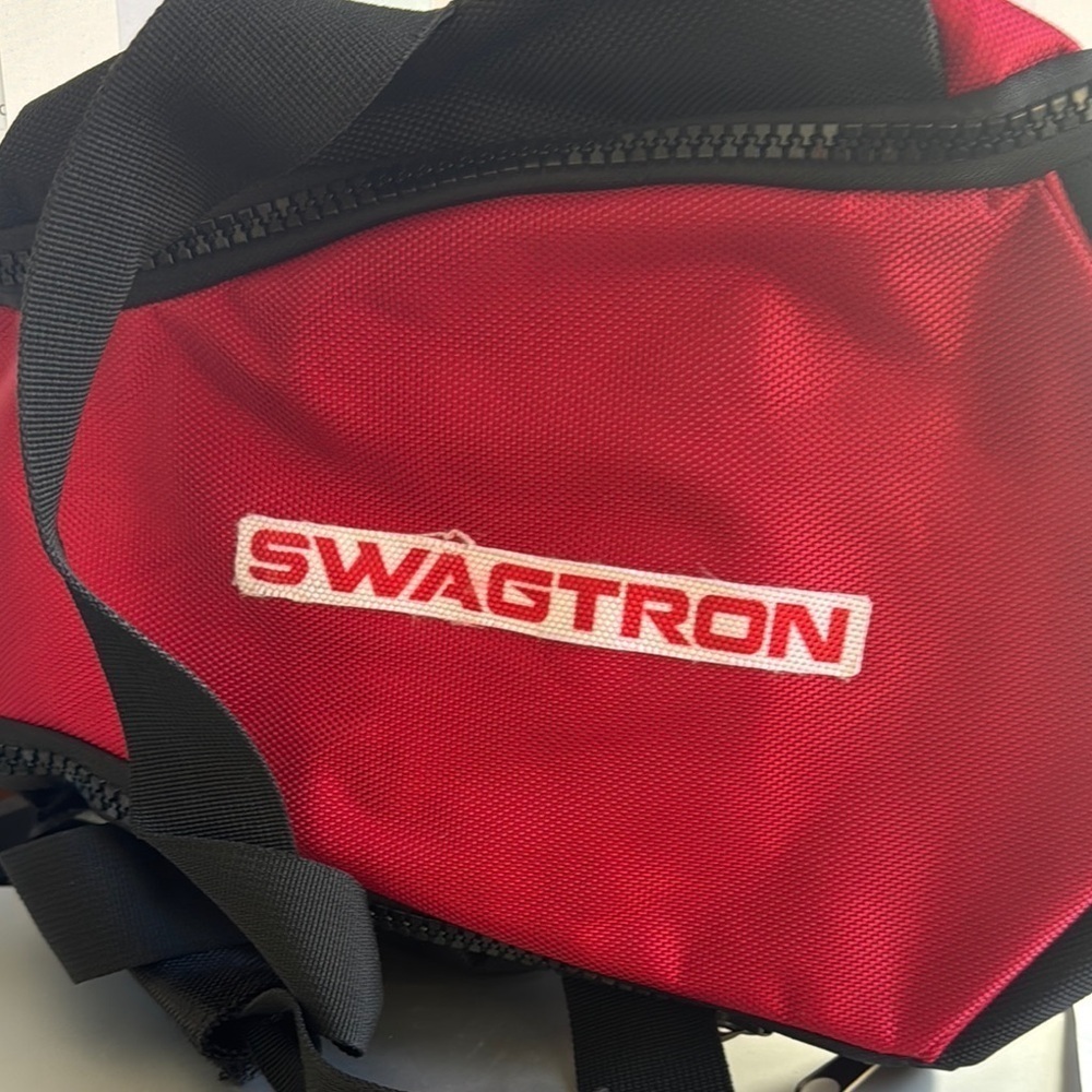 Swagtron Red Ballistic Nylon Sports Utility Duffle Bag Case